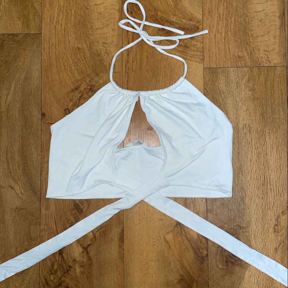 Cross Body Crop Top